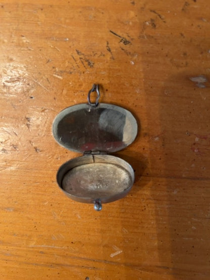 Vintage abalone pillbox