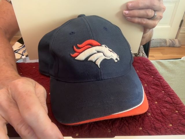 Blue Reebok Broncos Cap, Velcro