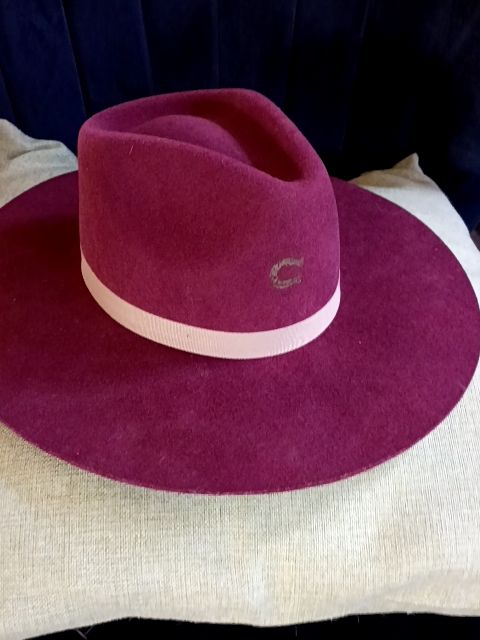 Burgundy boot barn Burgundy cinch cowboy hat size medium, Medium