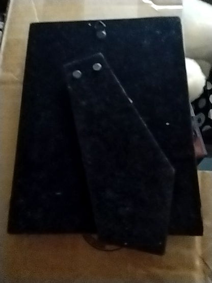 Burgundy Mauve W/Painted brass color frame  Art picture Violins, 5 X 7