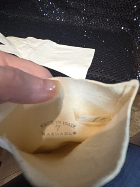 Vintage Italian Leather Ivory Gloves (7)