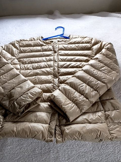 Beige  H&M women's puff jacket Beige, Medium