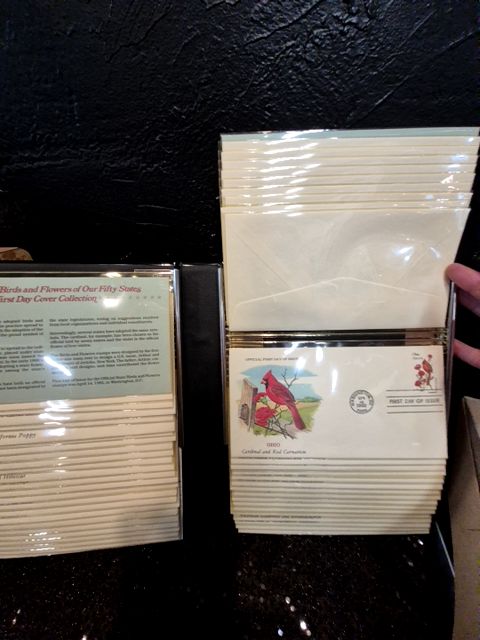 U.S. Stamp and Envelope The Offical Birds and Flowers of Our Fifty States