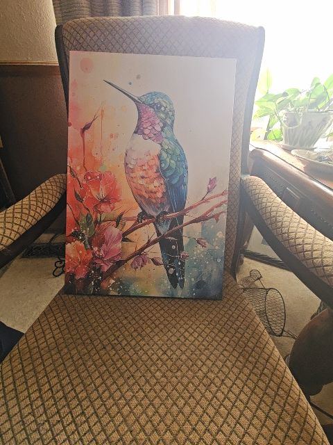 Decorativehummingbird canvas, 16x24