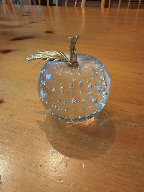 Vintage art glass paperweight