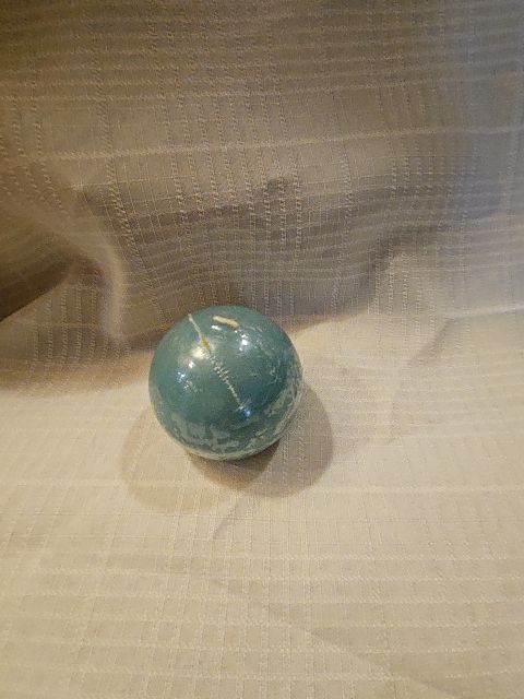 NEW Blue round candle