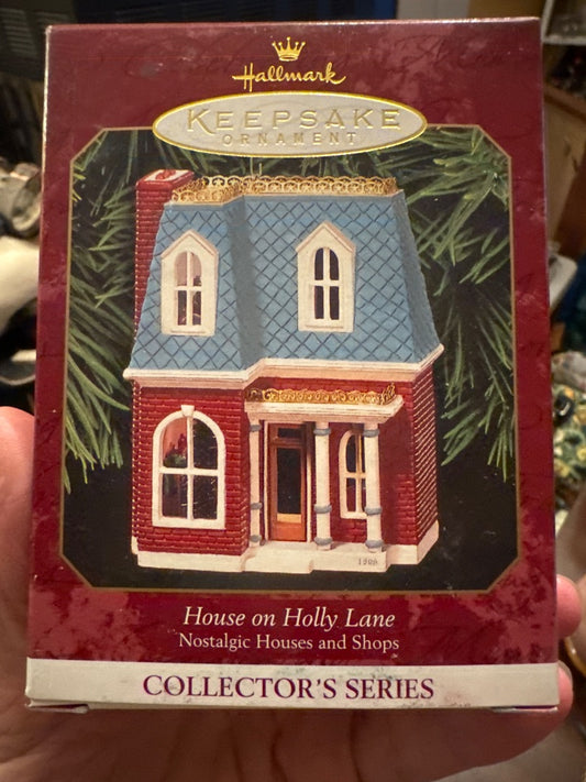 Collectible keepsake house on Holly Lane