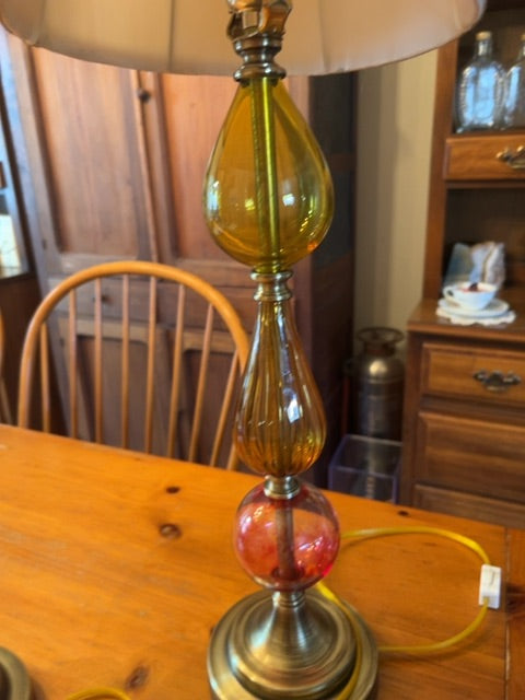 Set of Glass Table Lamps