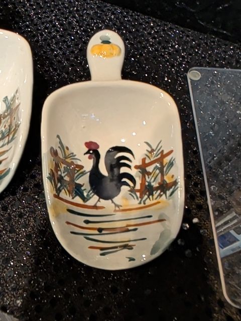 Rooster scoop decor set of 2