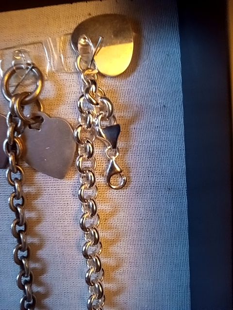 Sterling silver charm bracelet