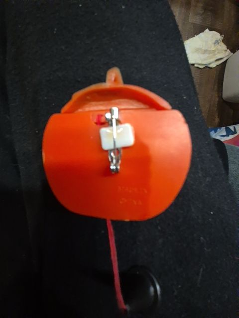Orange  Pumpkin Pin, Plastic