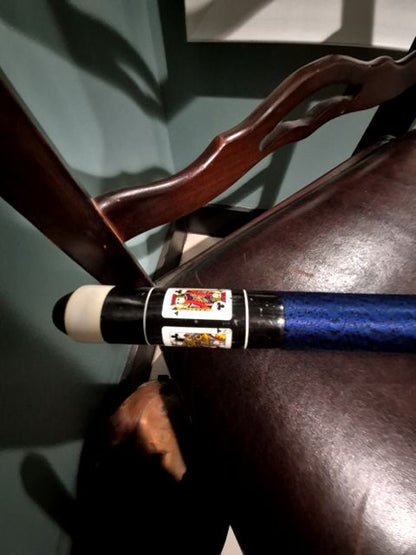 Blue & Black  Pool Cue, 58"