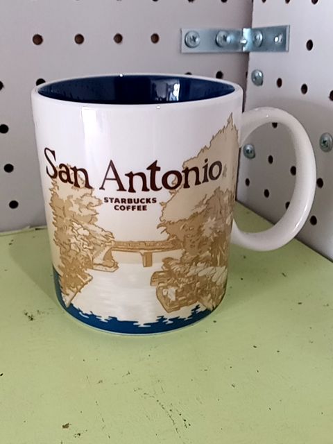Blue Starbucks San Antonio mug