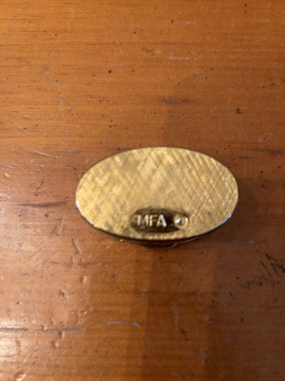 Vintage metal trinket box
