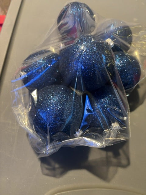 Glitter shatterproof ornament bag