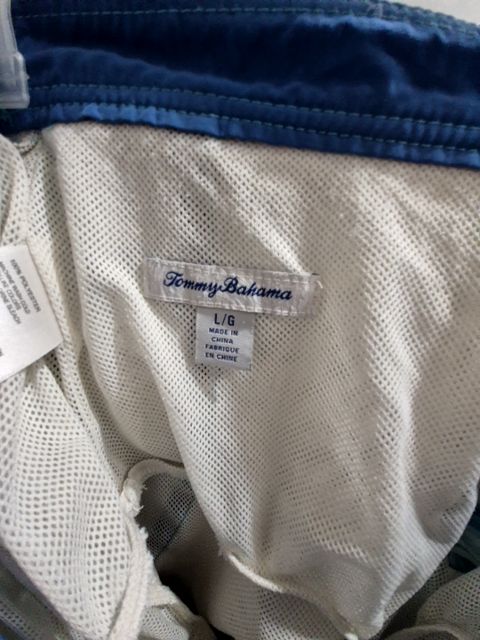Blue Tommy Bahama Swim Trunks, L