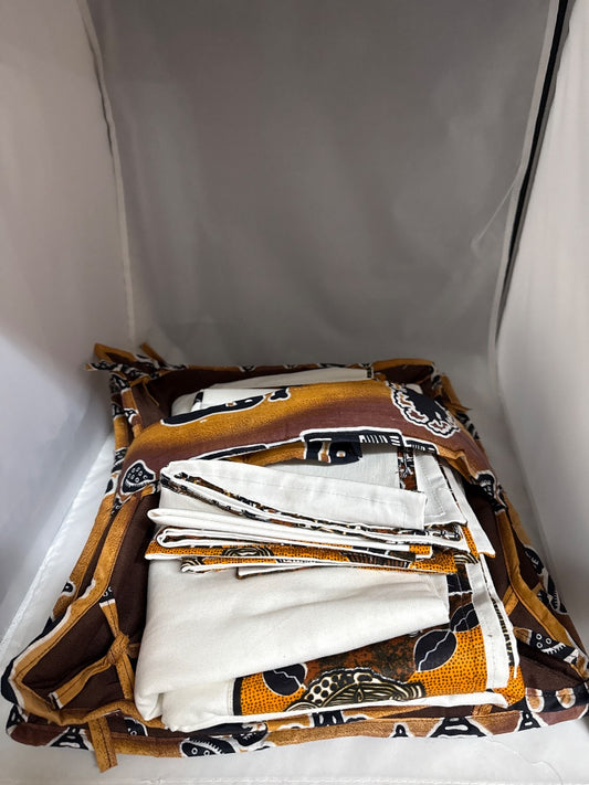 White African made Table items