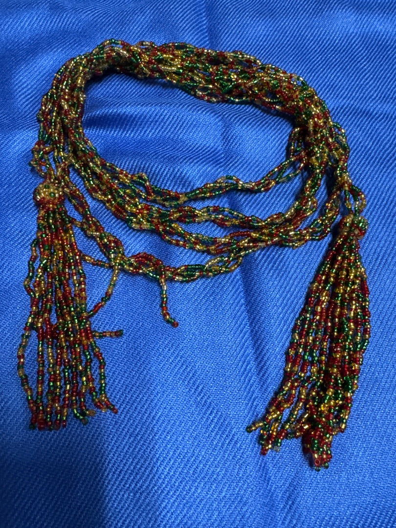 Scarf-Style Beaded Wrap