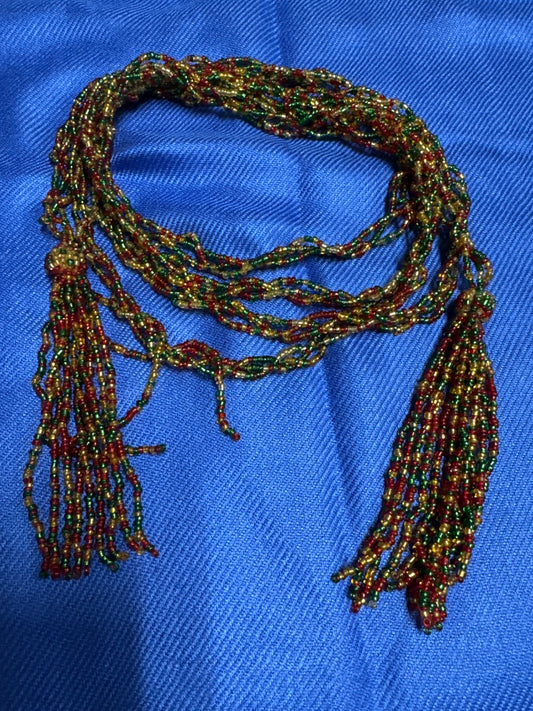 Scarf-Style Beaded Wrap
