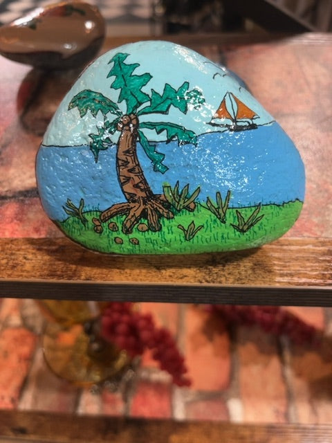 Hand painted Paper weight, 4x3