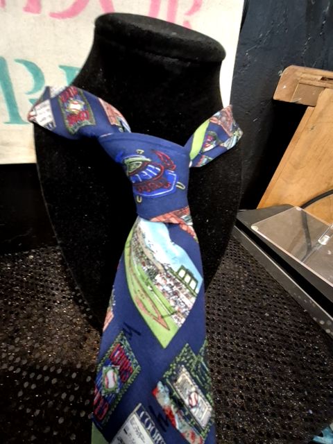 Blue Coors Field Stadium Neck Tie