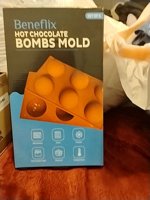 Burnt Sienna Beneflix Hot chocolate bombs mold