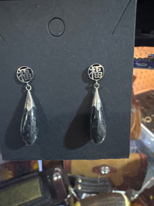 Onyx Sterling drops Jewelry