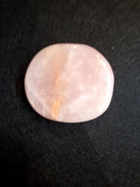 Rose quartz palm stone