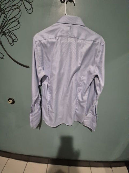 Blue Charles Tyrwhitt Button Up Dress Shirt, 15 1/2 - 33in Non Form Extra Slim Fit