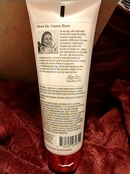 Cream and Fuscia C X by Concept Laboratories Inc. Crepey Skin Hand & Arms Cream, 8 FL OZ