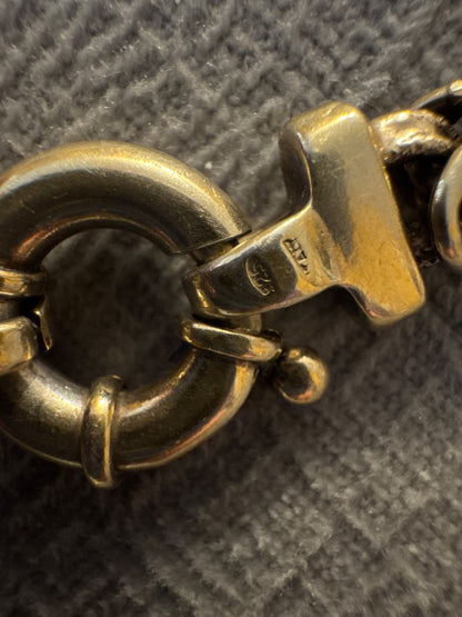 Byzantine gold plated sterling silver necklace