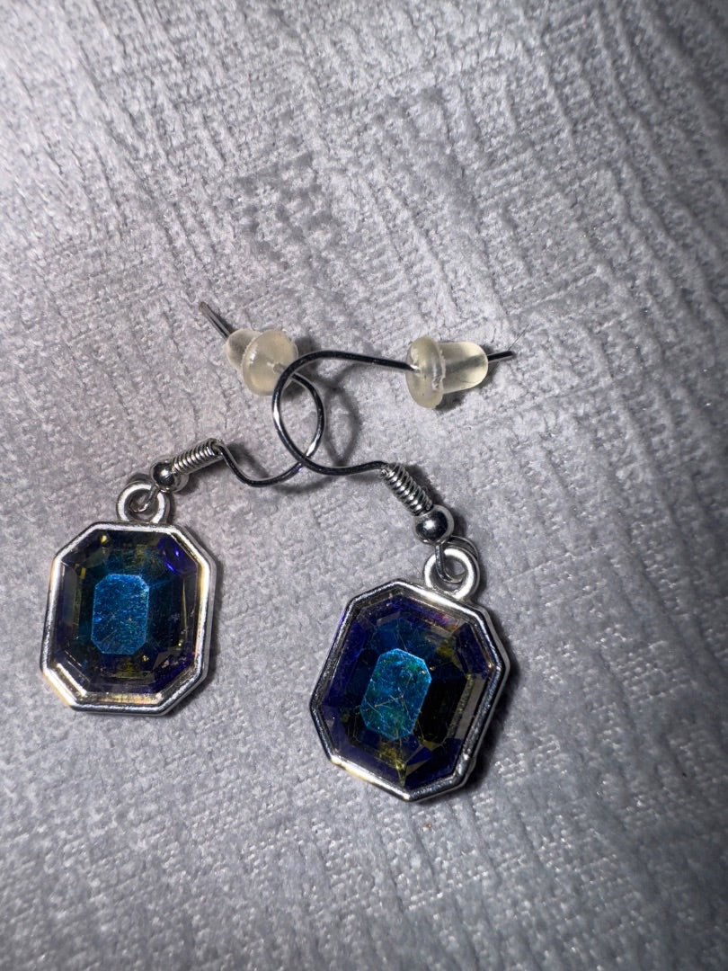 Square Blue Stone Set