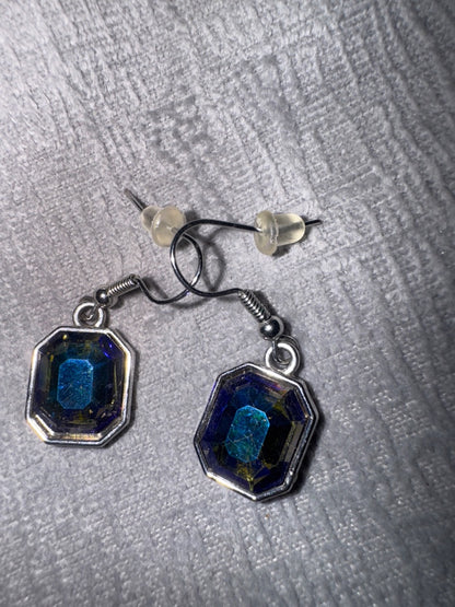 Square Blue Stone Set