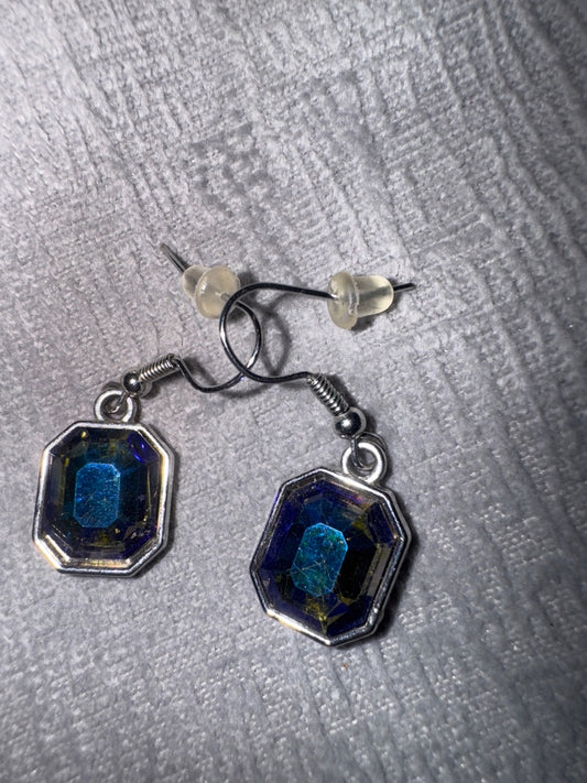 Square Blue Stone Set