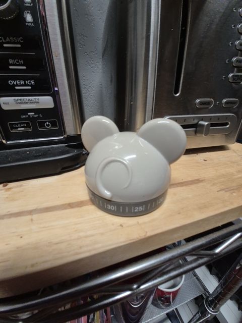 Grey Kikkerland Mouse Kitchen Timer