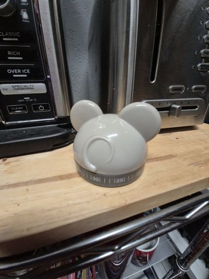Grey Kikkerland Mouse Kitchen Timer