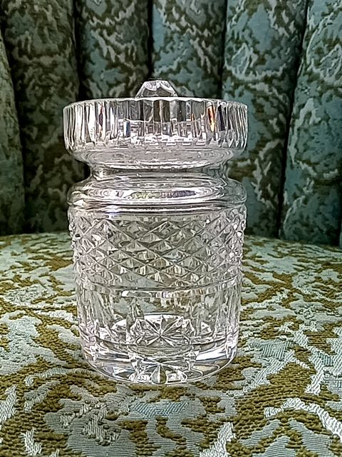 Waterford crystal jam jar