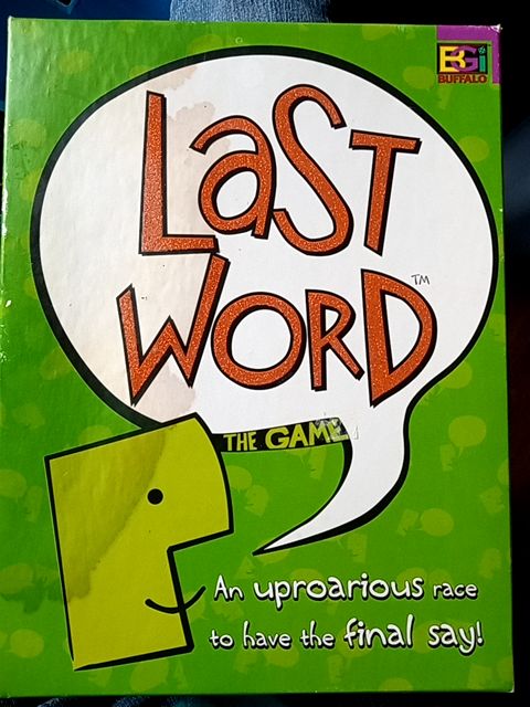 Green & white BGI Buffalo Last Word board game