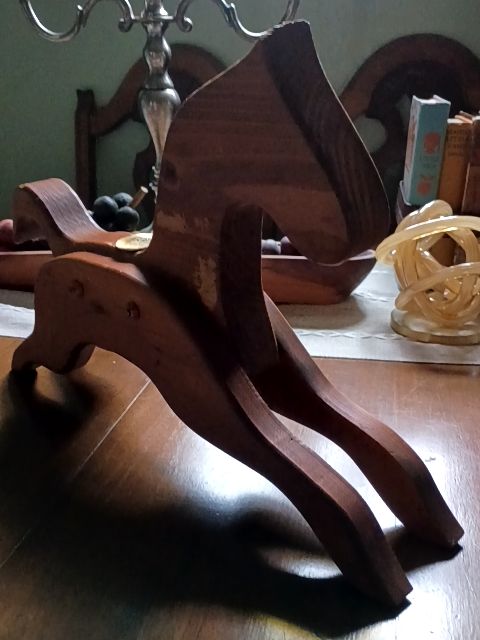Vintage Wood carved horse 11" x 16"