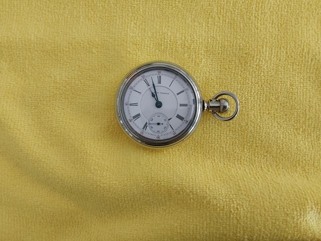 SILVER Seth Thomas Silver 18size Pocket Watch, 18 size