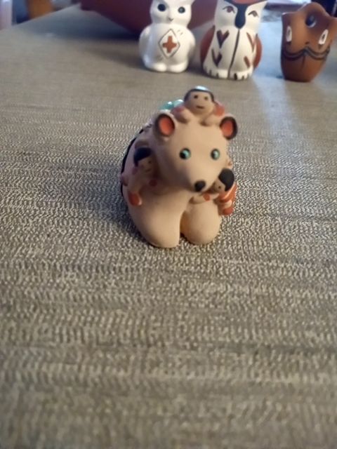 Tiny bear storyteller signed