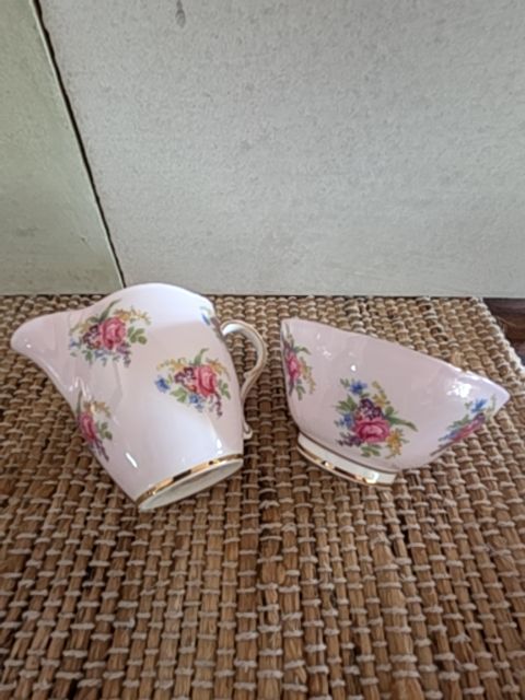 Bone China Creamer & Sugar