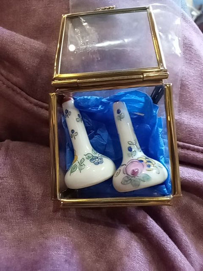Vintage Limoges France bud vase set