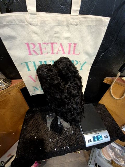 Black  Vintage Black Wooly Hat