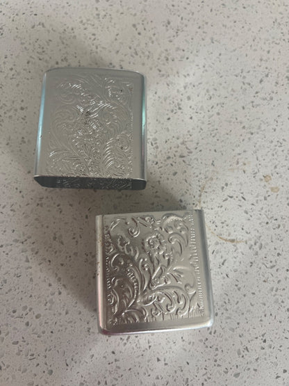 Vintage silver plated cigarette case