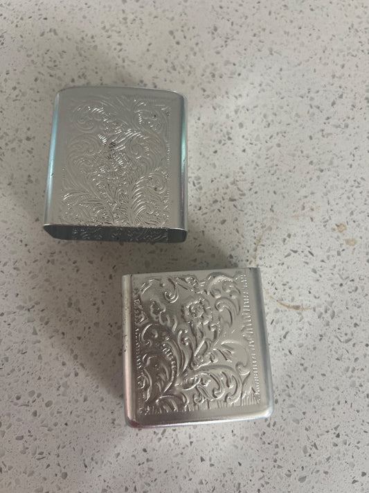 Vintage silver plated cigarette case