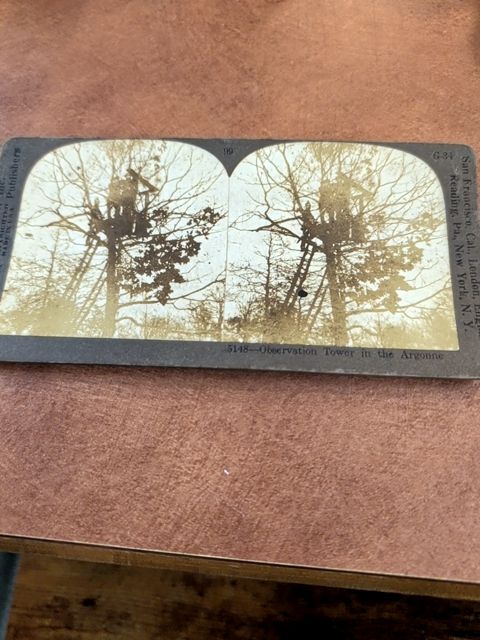 10 Stereograph Cards From World War II