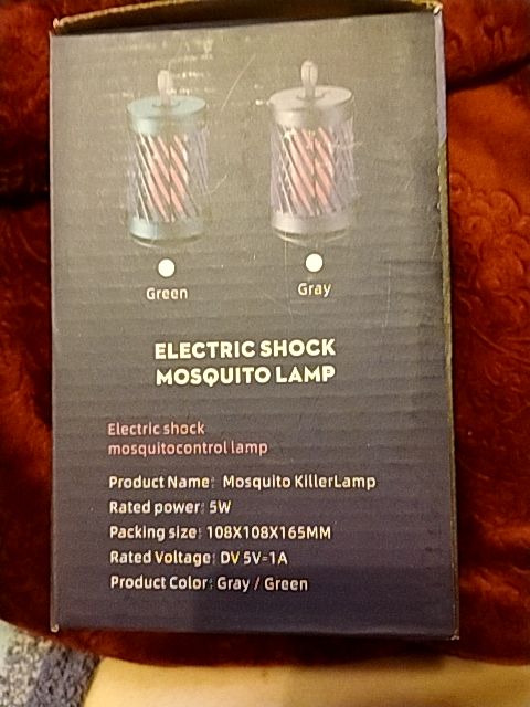 Gray/Green  Mosquito Lamp