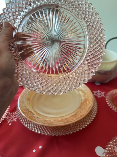 Pink Anchor Hocking Pink miss America