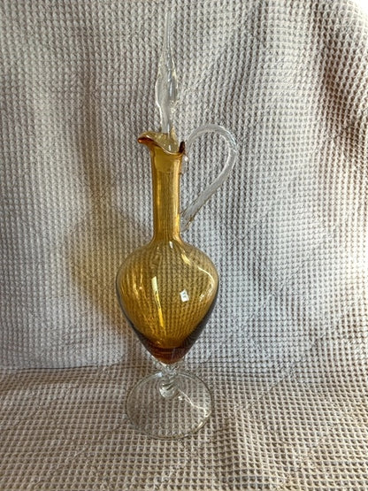 Amber Empoli Empoli Amber Glass Container, 19.5”